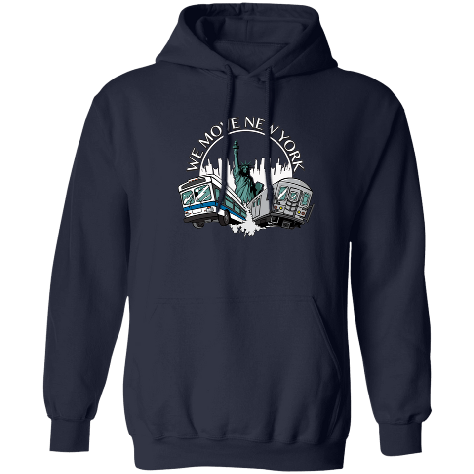 Train and Bus Pullover Hoodie 8 oz