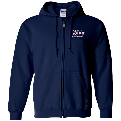 This Lady Moves New York Full Zip Hoodie