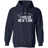 I Moved New York retiree hoodie