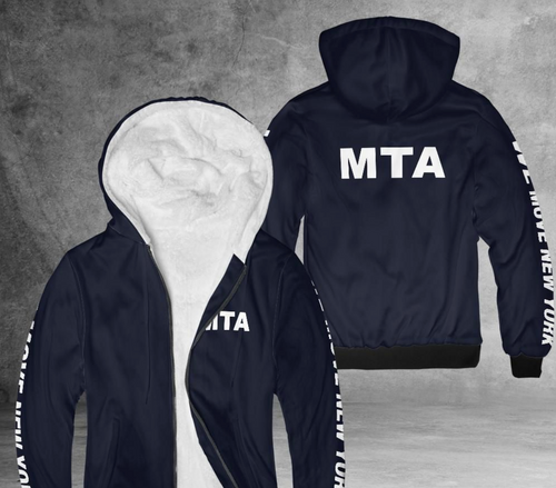 MTA Navy Blue Fleece hoodie