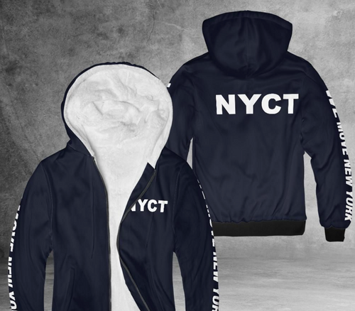 NYCT Fleece blue hoodie