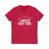 I Moved New York V-Neck Tee