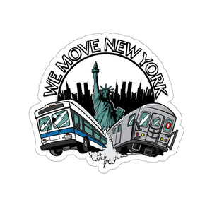 WMNY Train and Bus Sticker