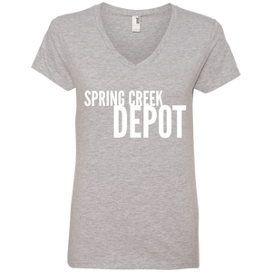 Spring Creek Depot Ladies' V-Neck T-Shirt