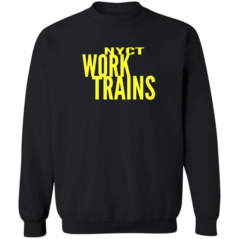 NYCT Work Trains T-Shirt Pullover Sweatshirt (black)