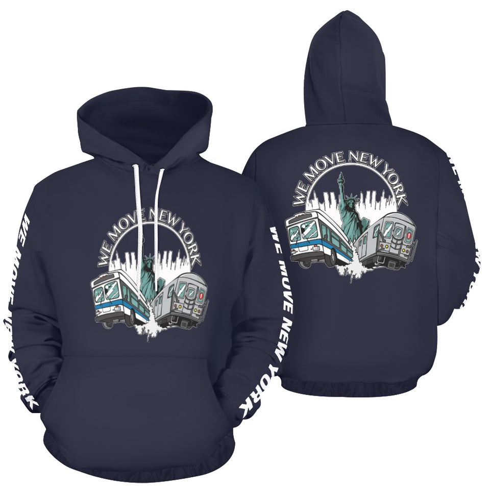 WMNY Train and Bus Pull Over Hoodie